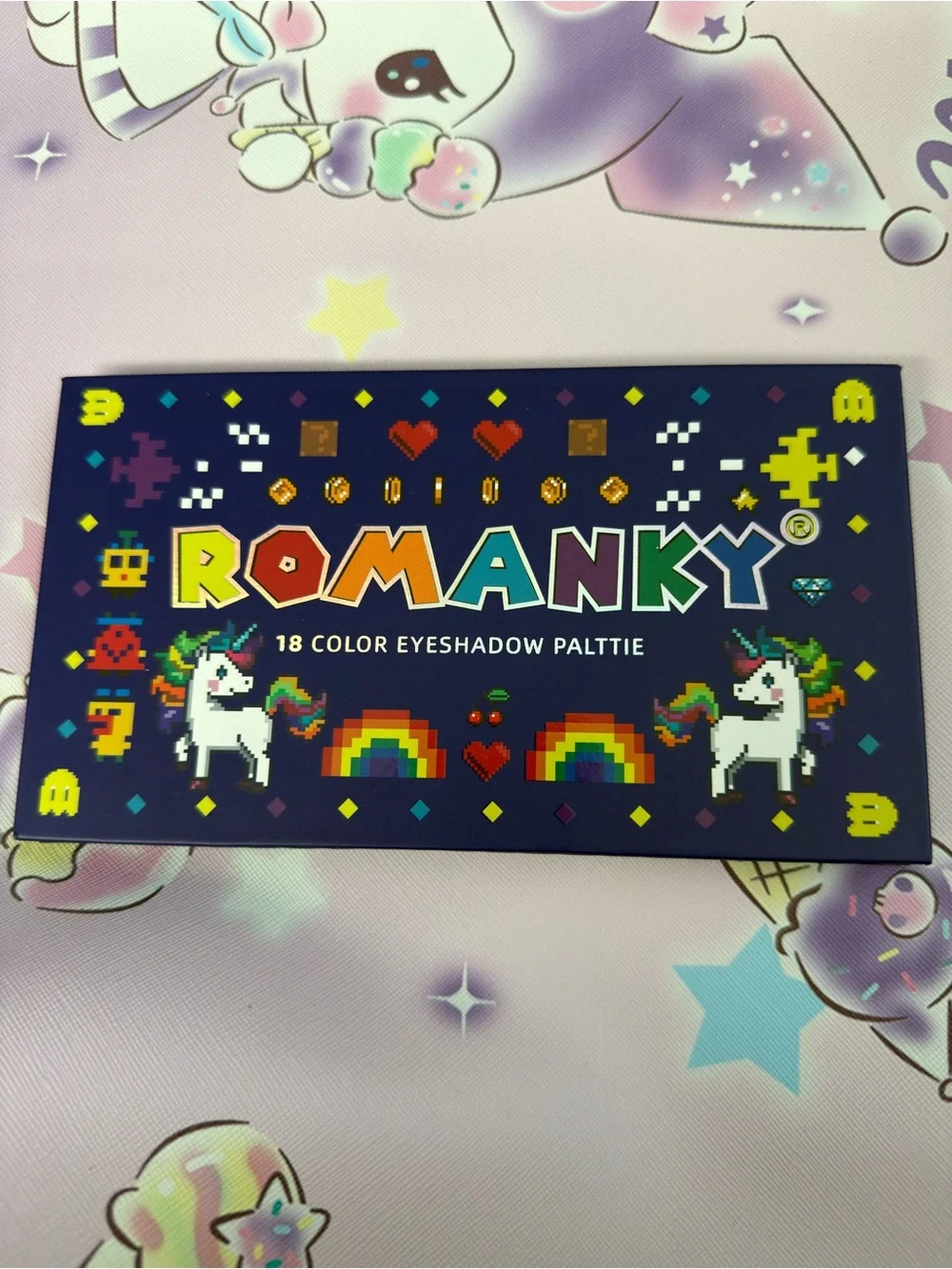 Rainbow Unicorn Matte and Glitter 18 Color Eyeshadow Palette - New in Box
